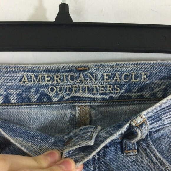 American Eagle Hi Rise Festival Distressed Denim - Picture 3 of 7